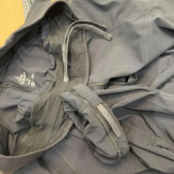 Prana Koen Pants Women's M Regular Fit Black Mid Rise Soft Waistband Drawstring - Picture 5 of 10